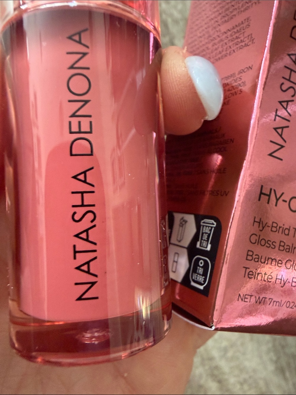 Natasha Denona Hy-Gloss Tinted Gloss Balm — Cherry Blossom Pink - Picture 3 of 4